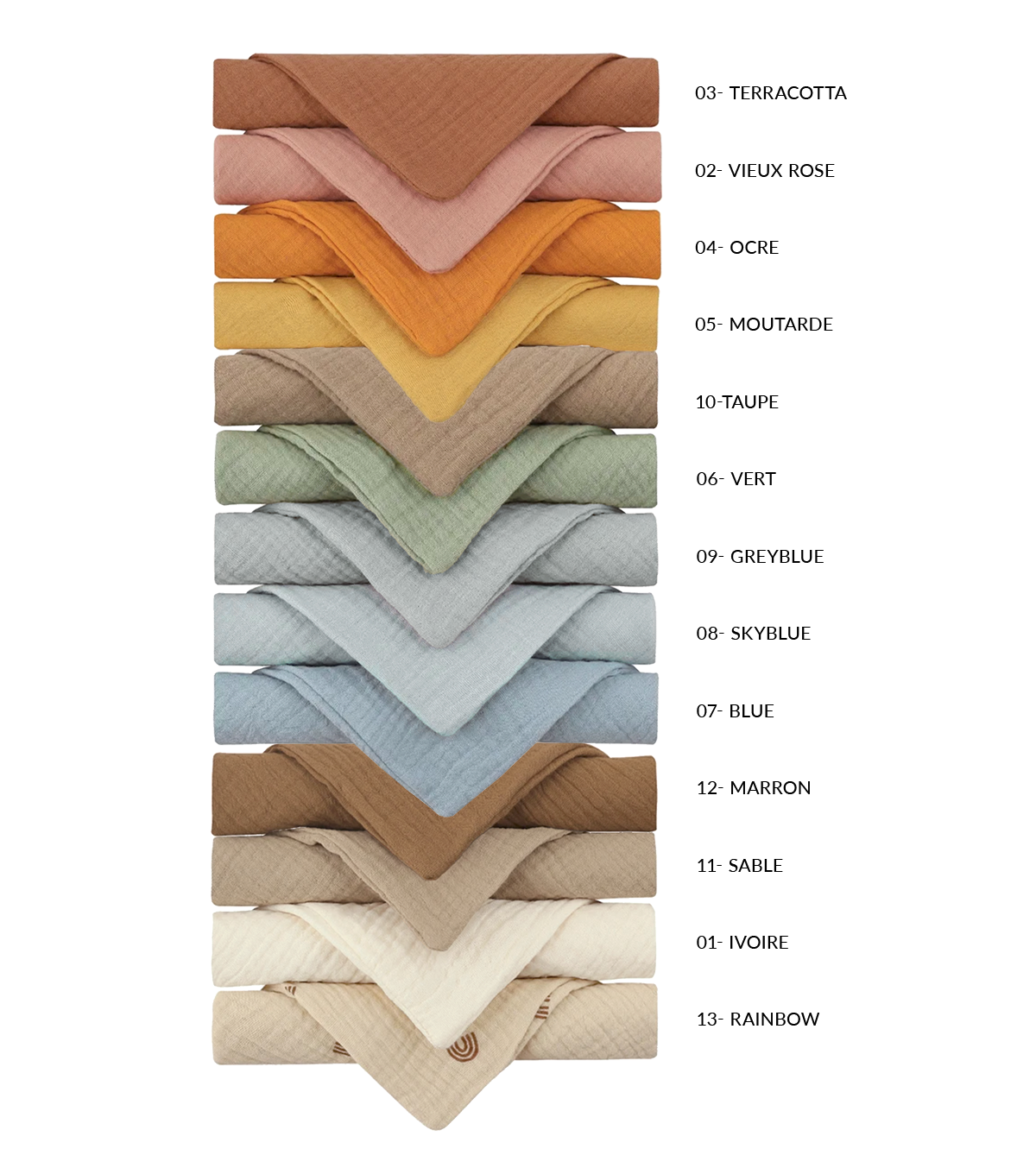 Anneau de dentition beige et lange terracotta
