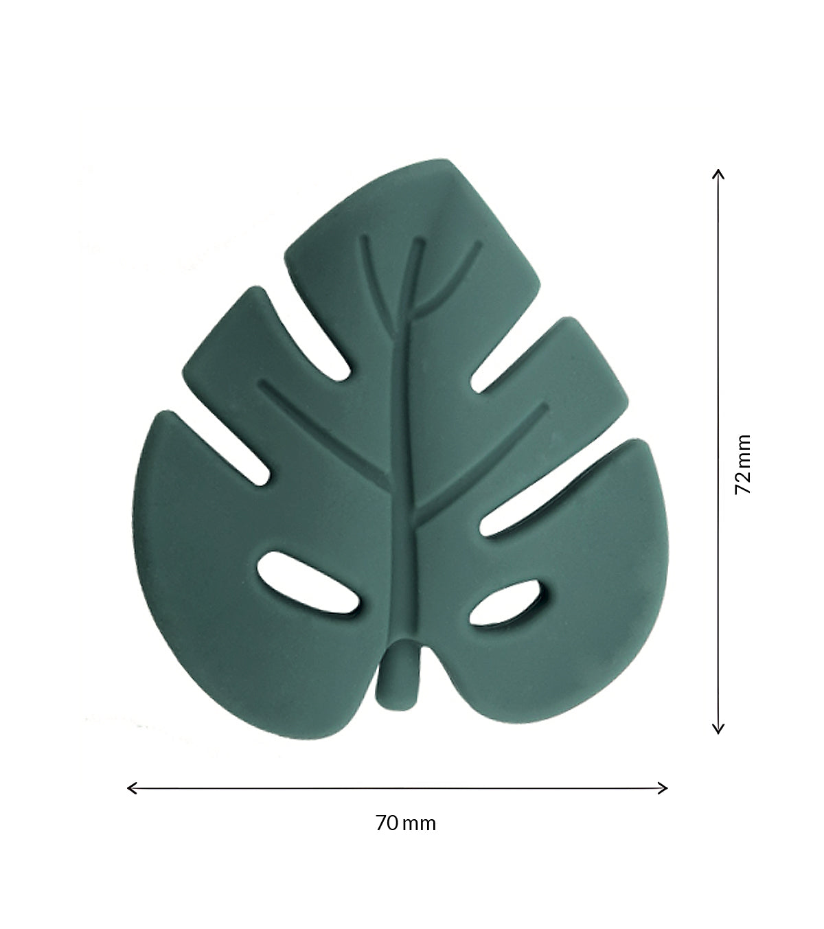 Anneau de dentition feuille verte et lange vert