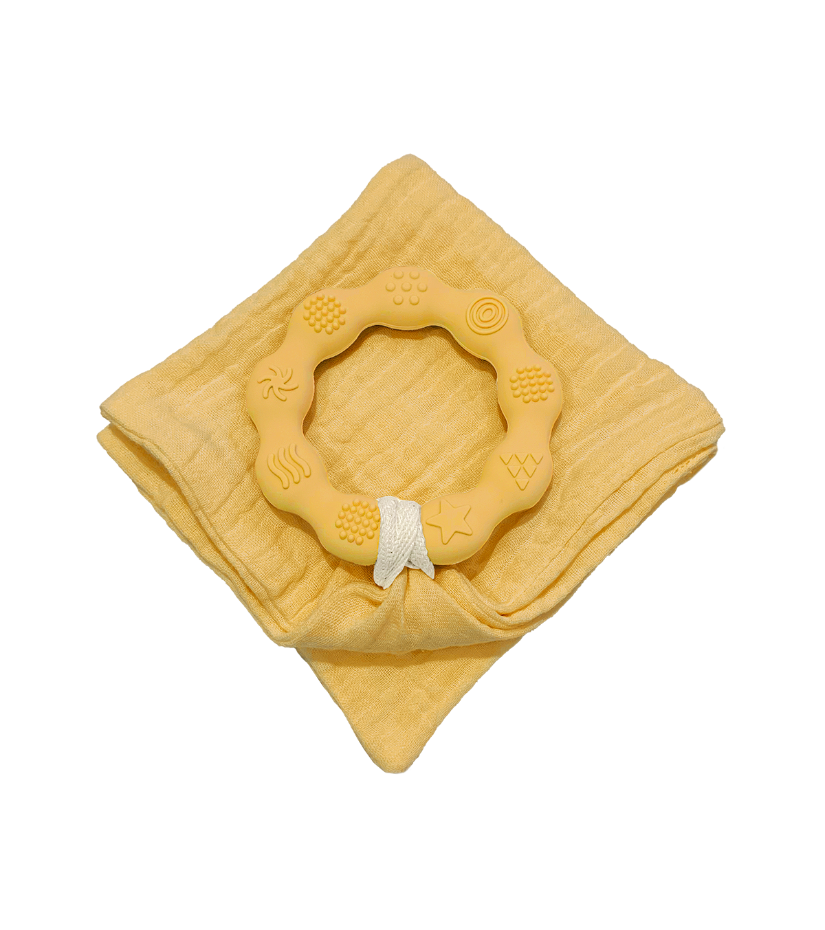 Anneau de dentition moutarde et lange moutarde