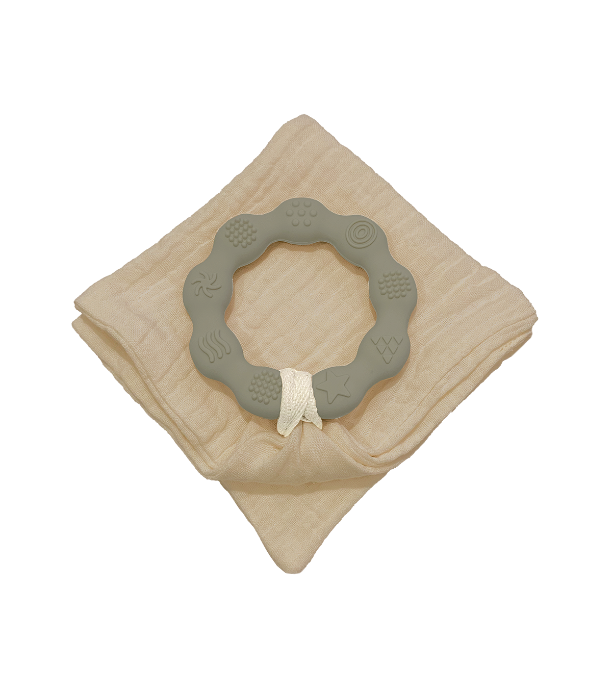 Anneau de dentition vert et lange sable