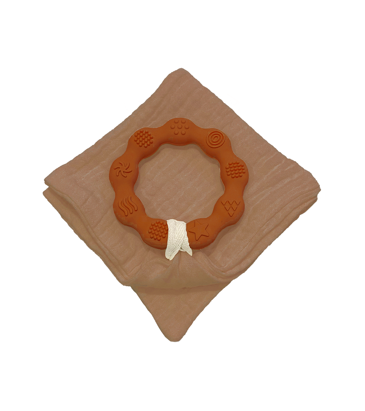 Anneau de dentition marron et lange marron