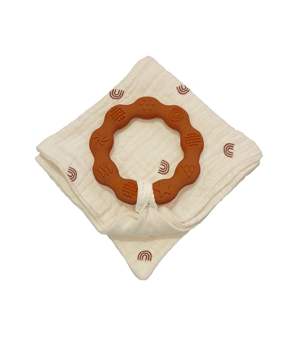 Anneau de dentition marron et lange rainbow