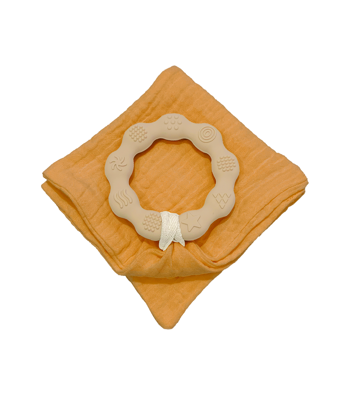 Anneau de dentition sable et lange ocre