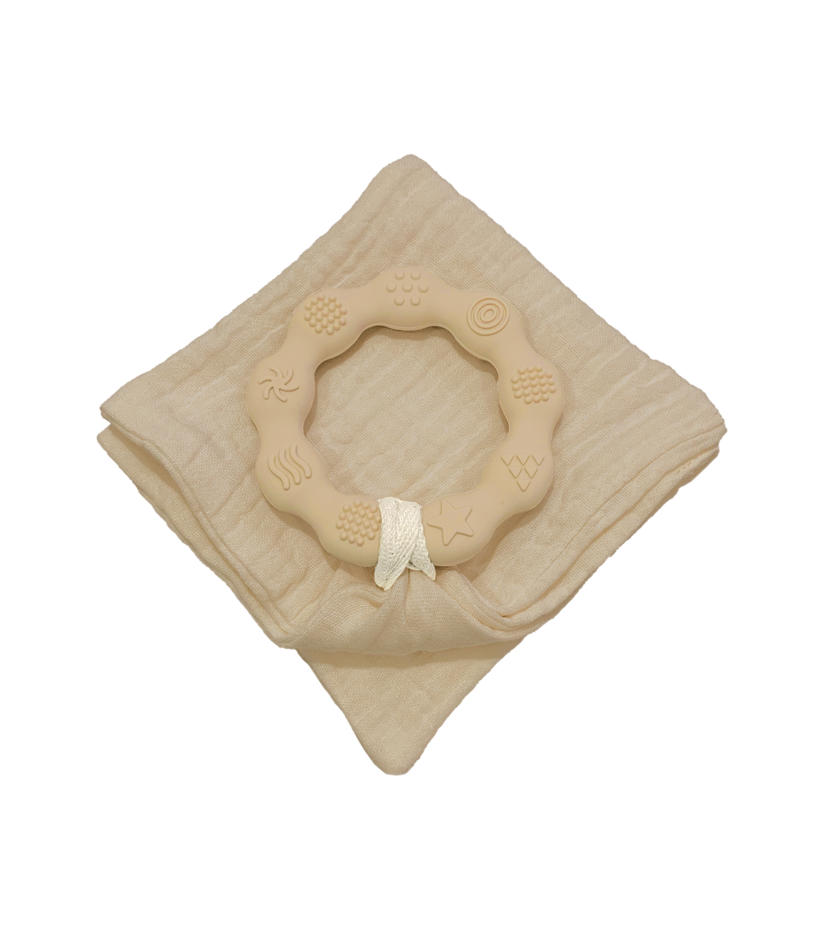 Anneau de dentition sable et lange sable