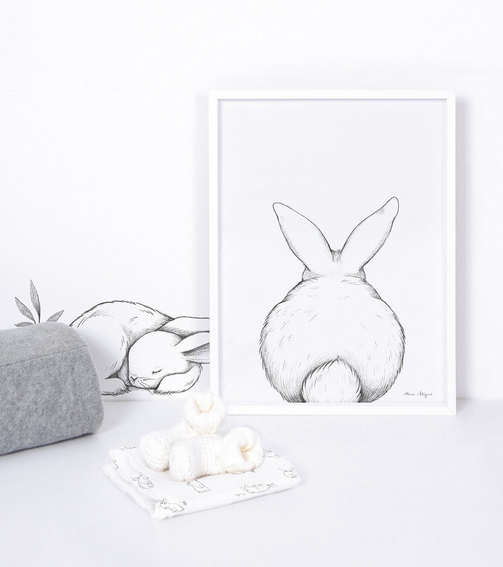 BUNNY - Stickers muraux - 3 lapins