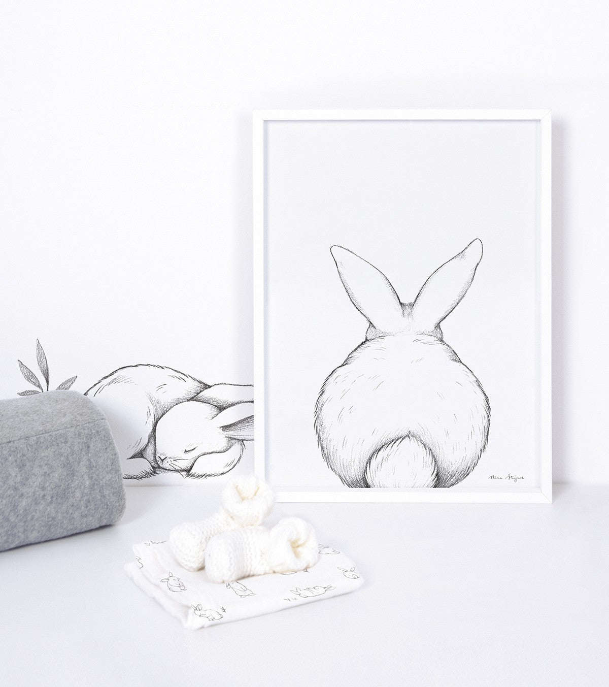BUNNY - Stickers muraux - 3 lapins