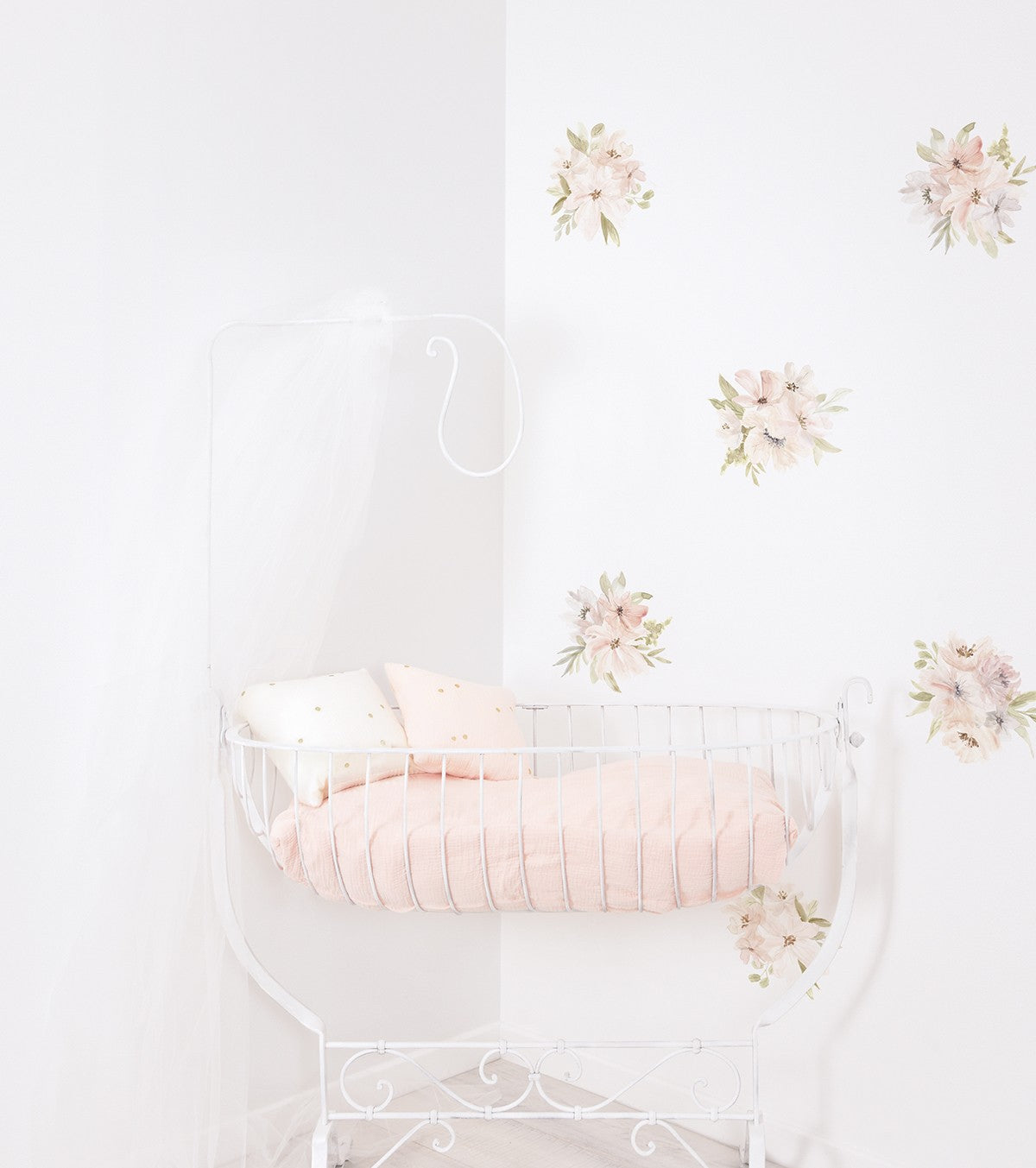 APPOLINE - Stickers muraux - Bouquets de fleurs (aquarelle)