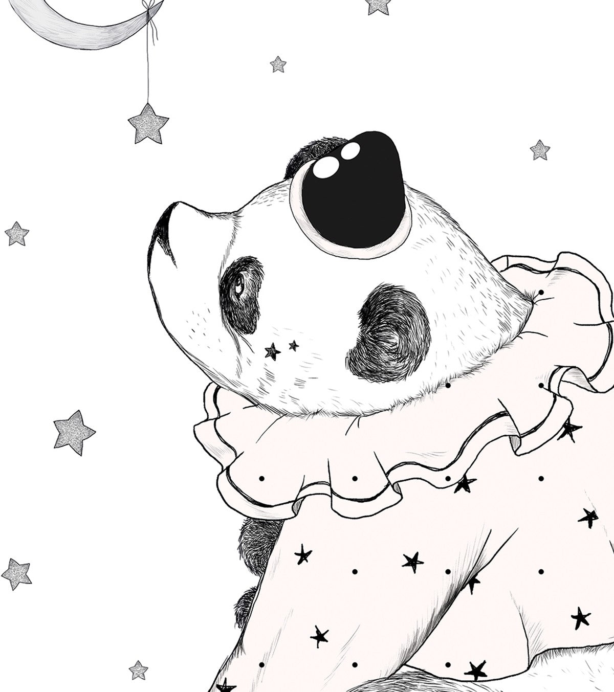 DREAMY - Affiche enfant - Panda rêveur