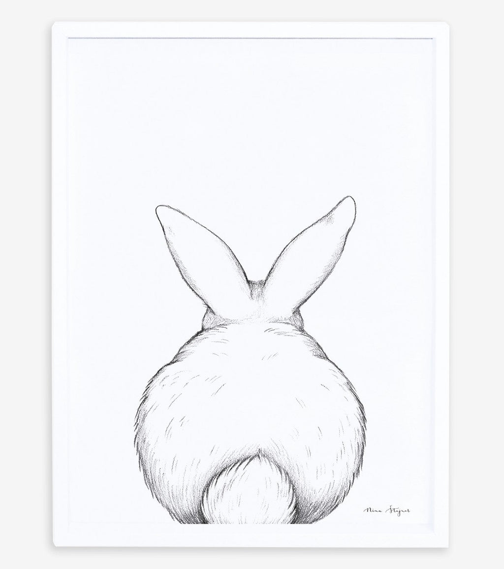 BUNNY - Affiche enfant - Lapin de dos