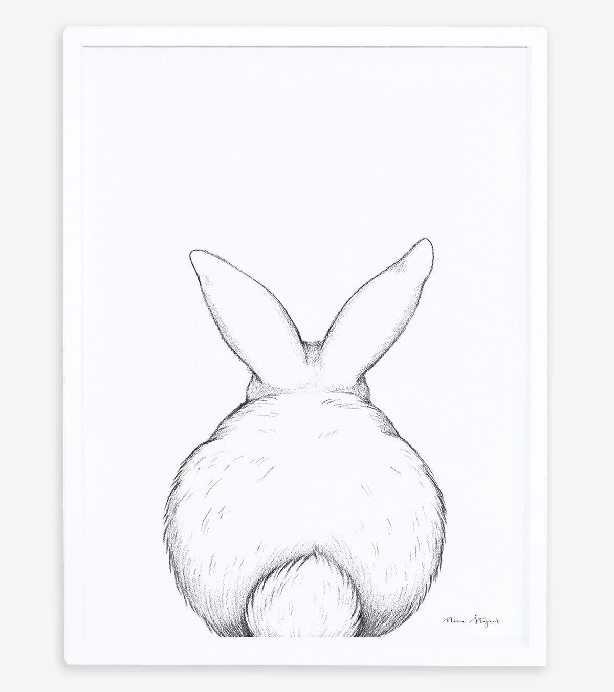 BUNNY - Affiche enfant - Lapin de dos