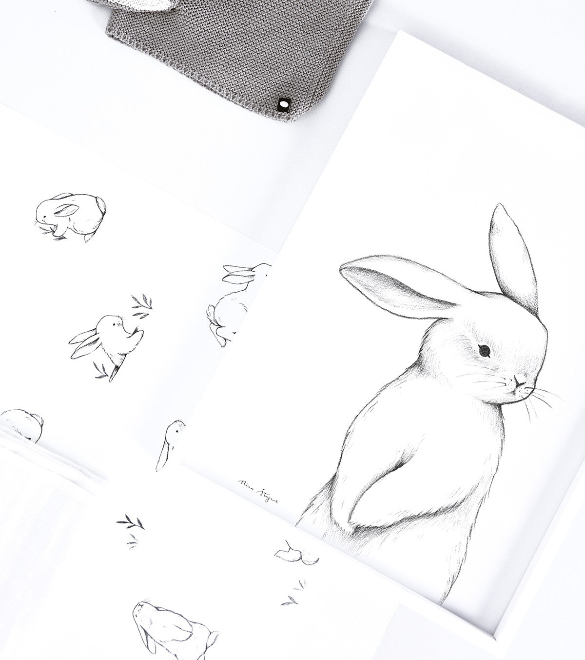 BUNNY - Affiche enfant - Lapin de face