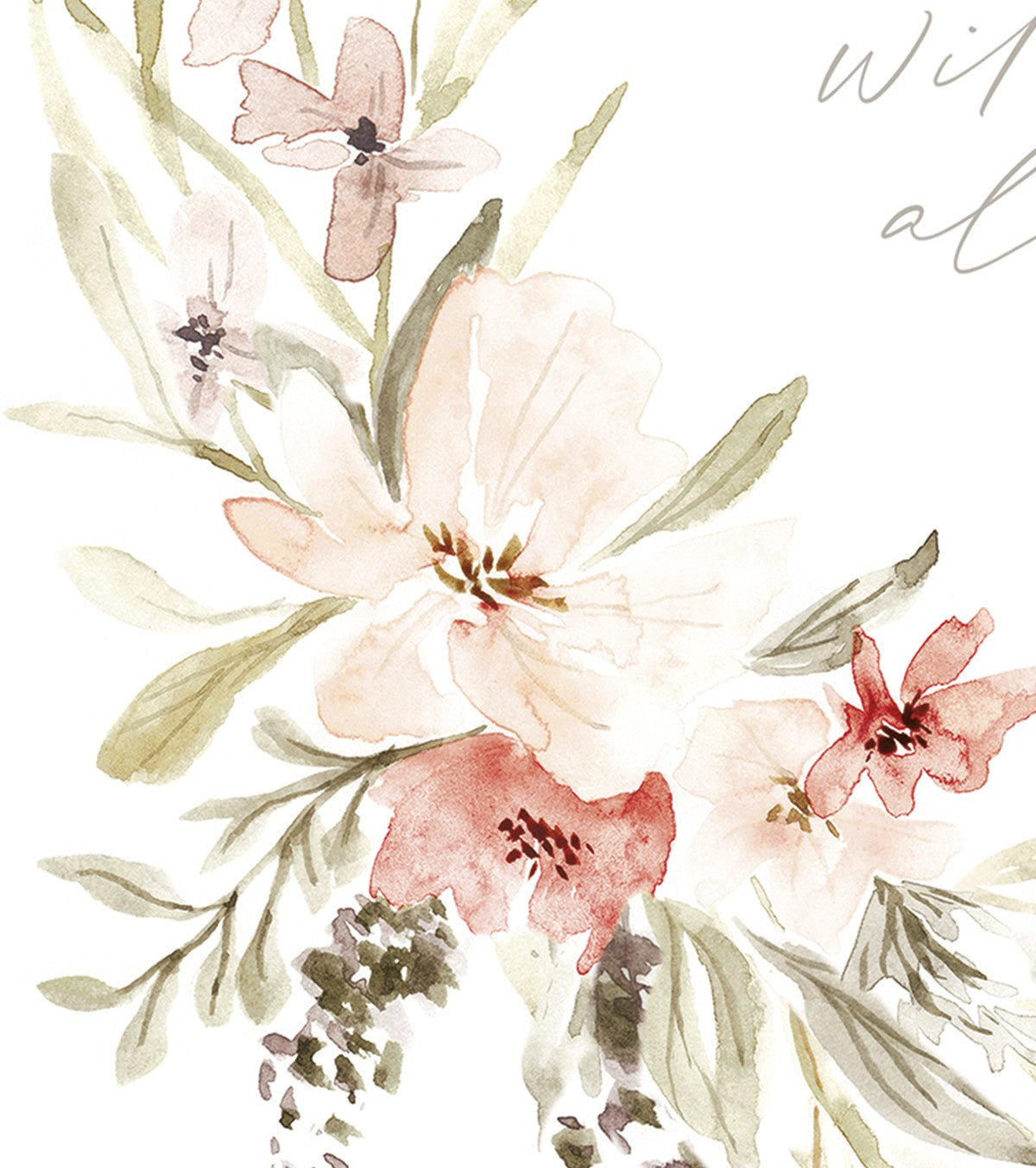 APPOLINE - Affiche encadrée enfant - Couronne de fleurs