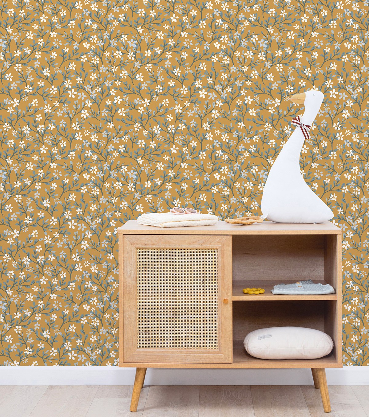 BRAYLYNN - Papier peint enfant - Motif fleurs