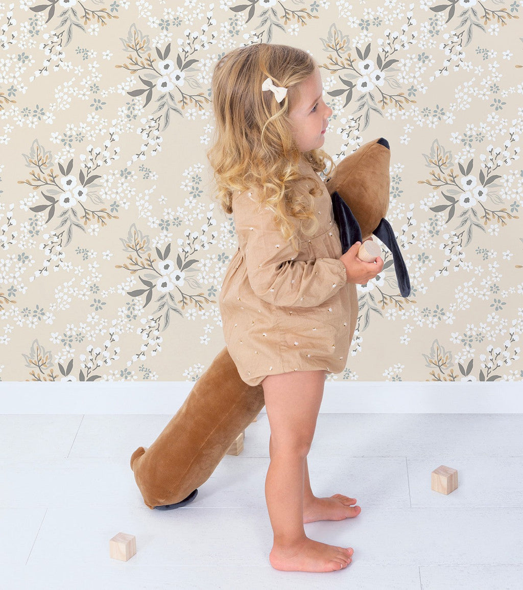 BRAYLYNN - Papier peint enfant - Motif floral