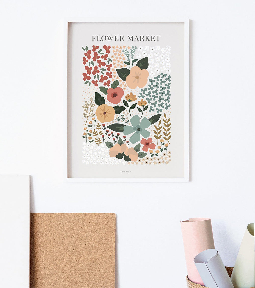 BLOEM - Affiche enfant - Flower market