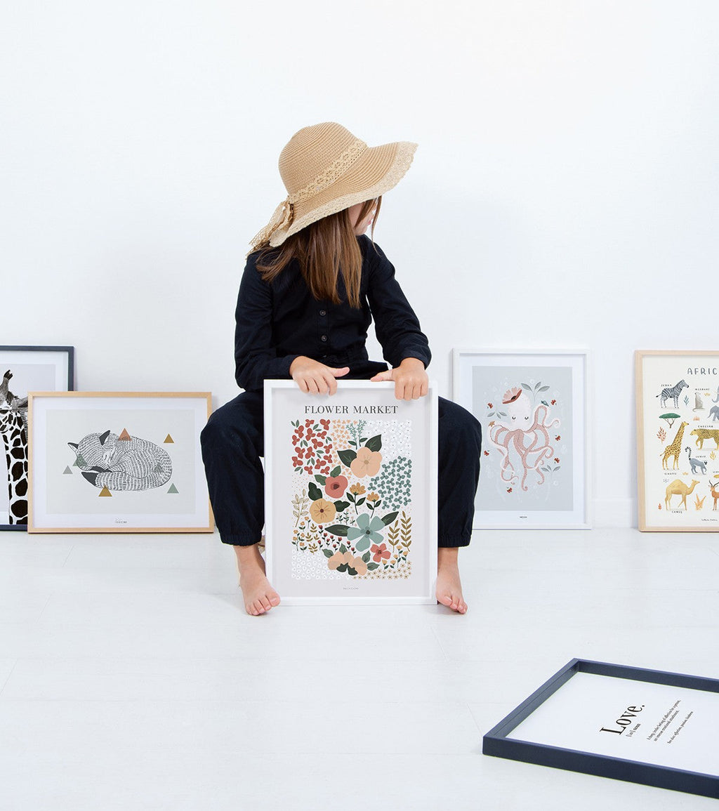 BLOEM - Affiche enfant - Flower market
