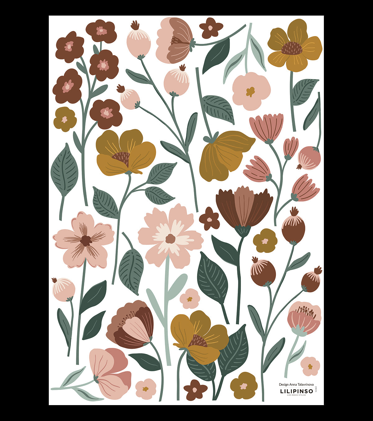 CAPUCINE - Stickers muraux - Les fleurs