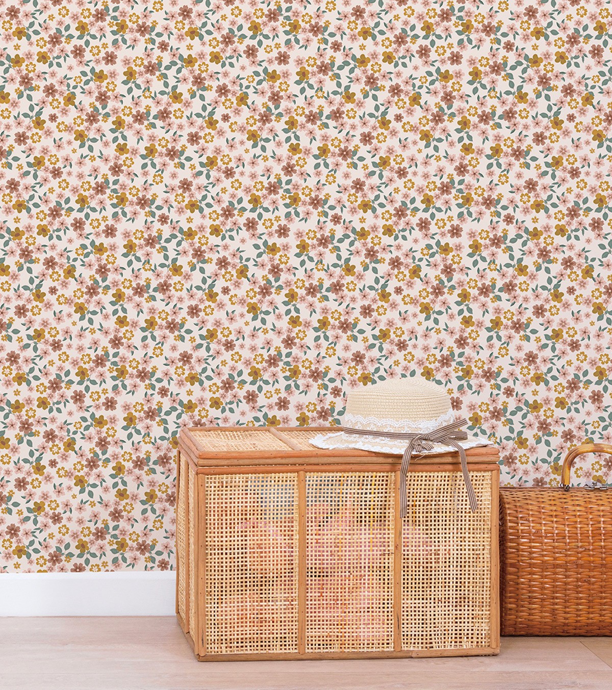 CAPUCINE - Papier peint enfant - Motif fleurs