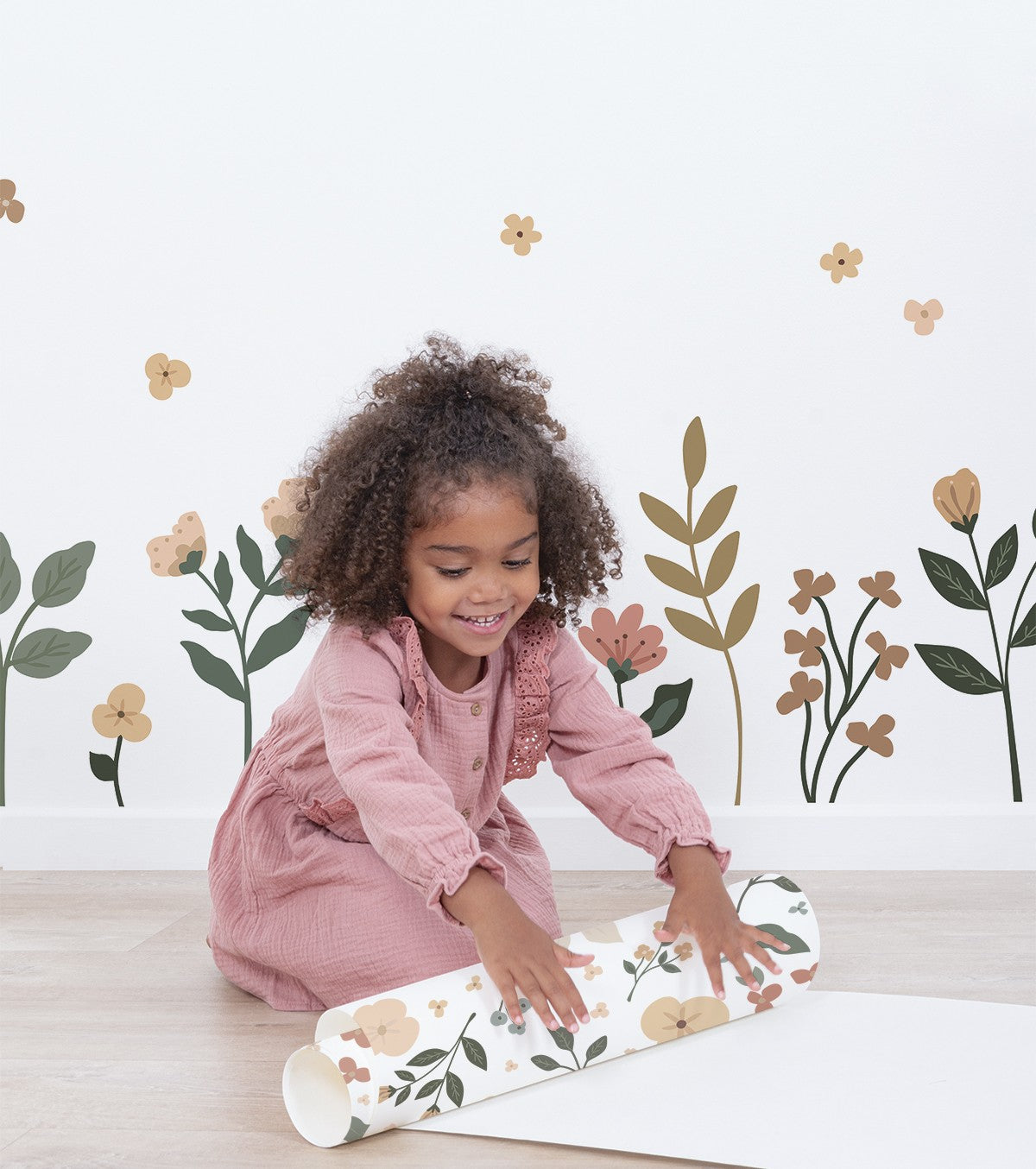 BLOEM - Stickers muraux - Grandes fleurs colorées