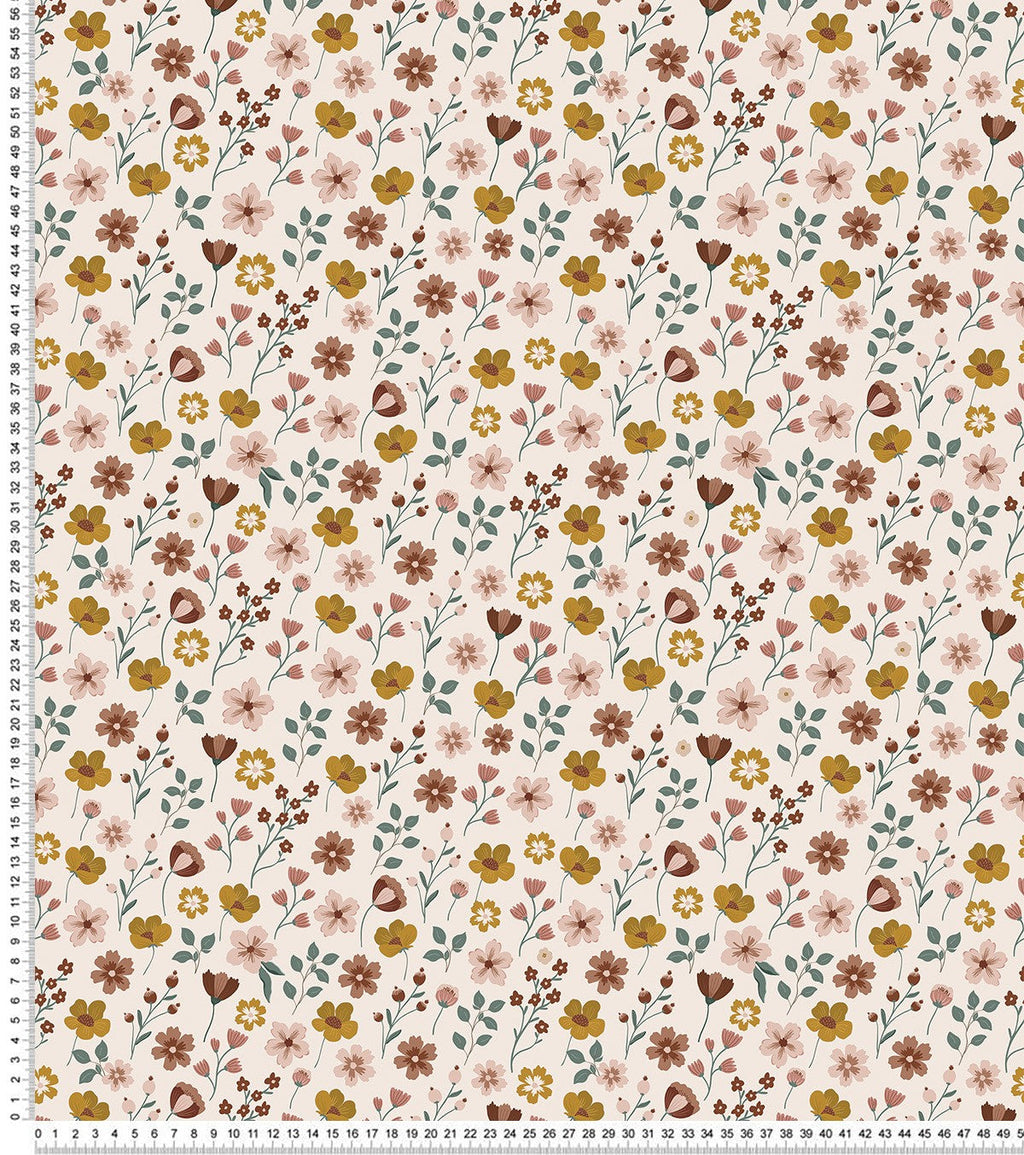 CAPUCINE - Papier peint enfant - Motif fleurs sur tige
