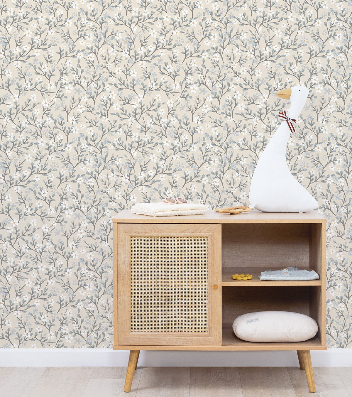 BRAYLYNN - Papier peint enfant - Motif fleurs