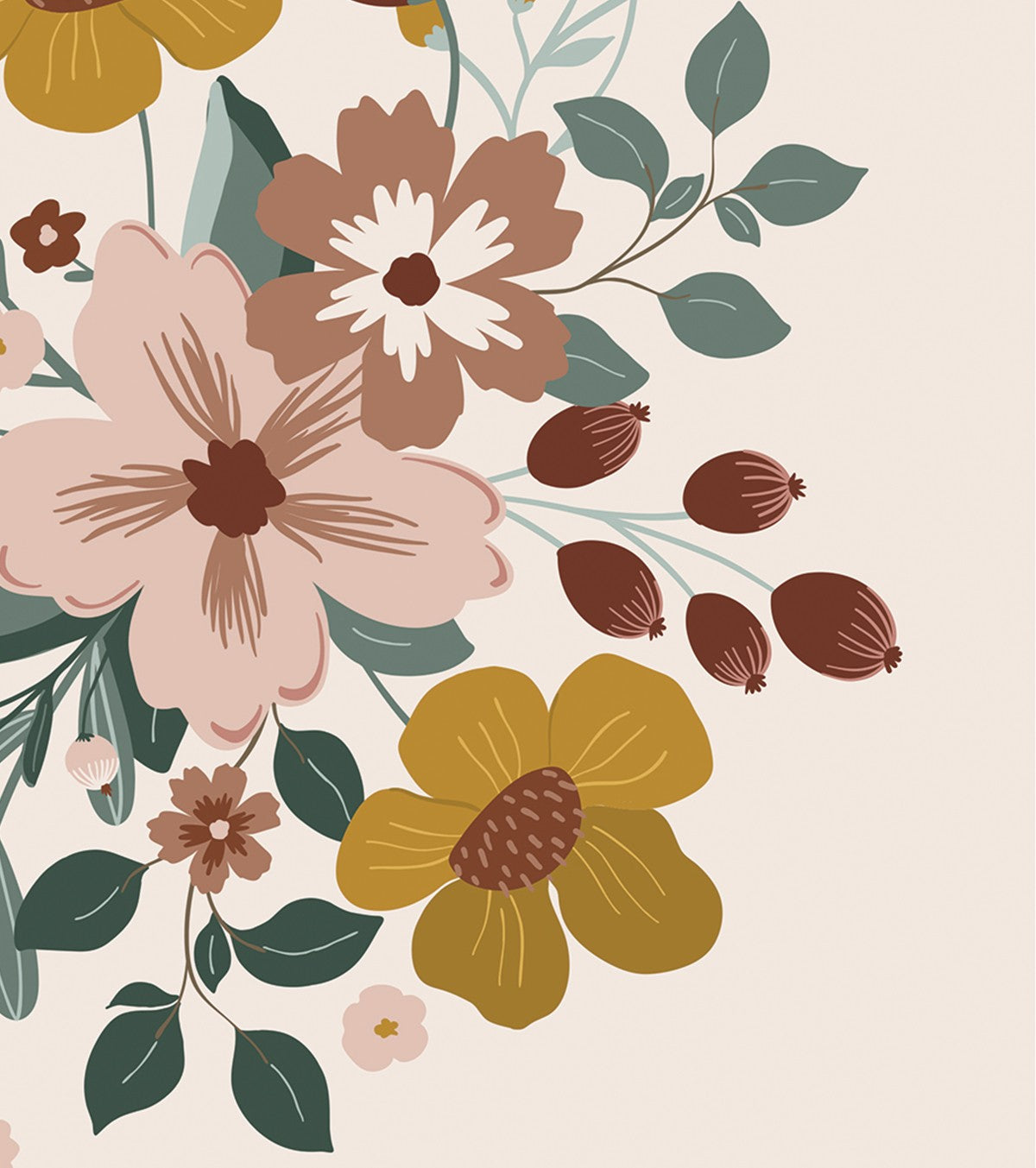 CAPUCINE - Affiche enfant - Bouquet automnal