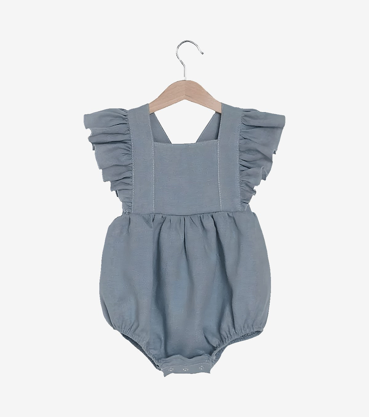 Barboteuse à volants - bleu