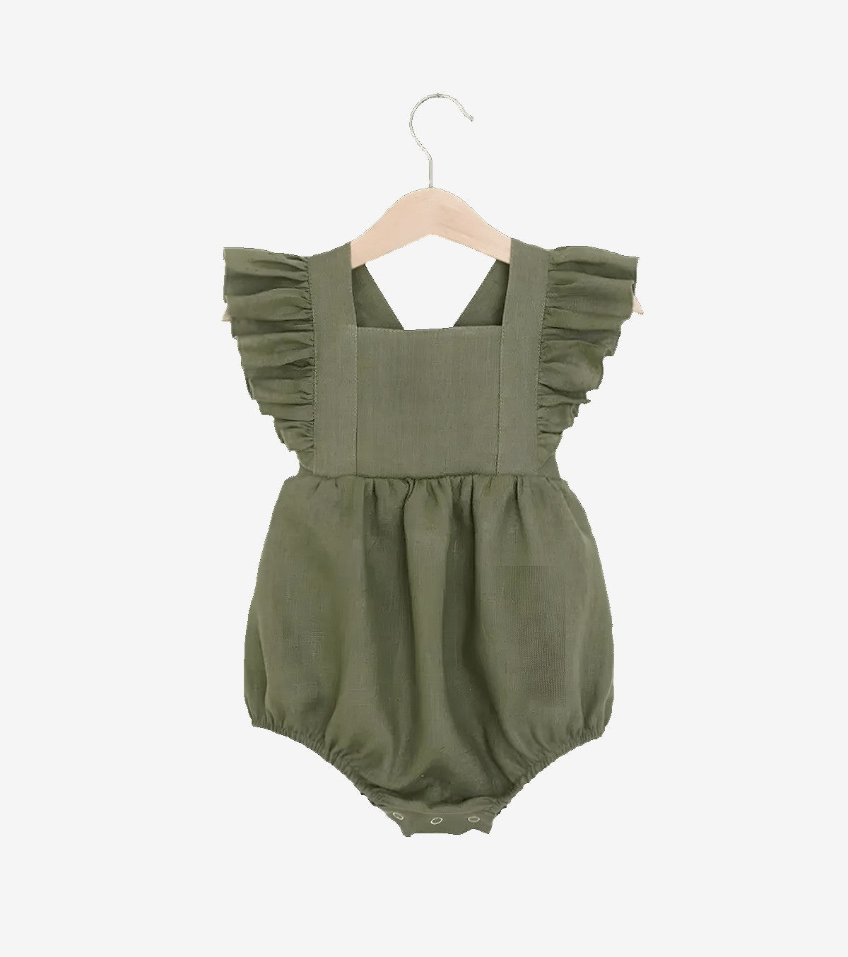 Barboteuse à volants - vert