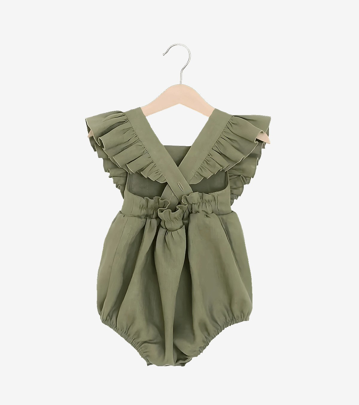 Barboteuse à volants - vert