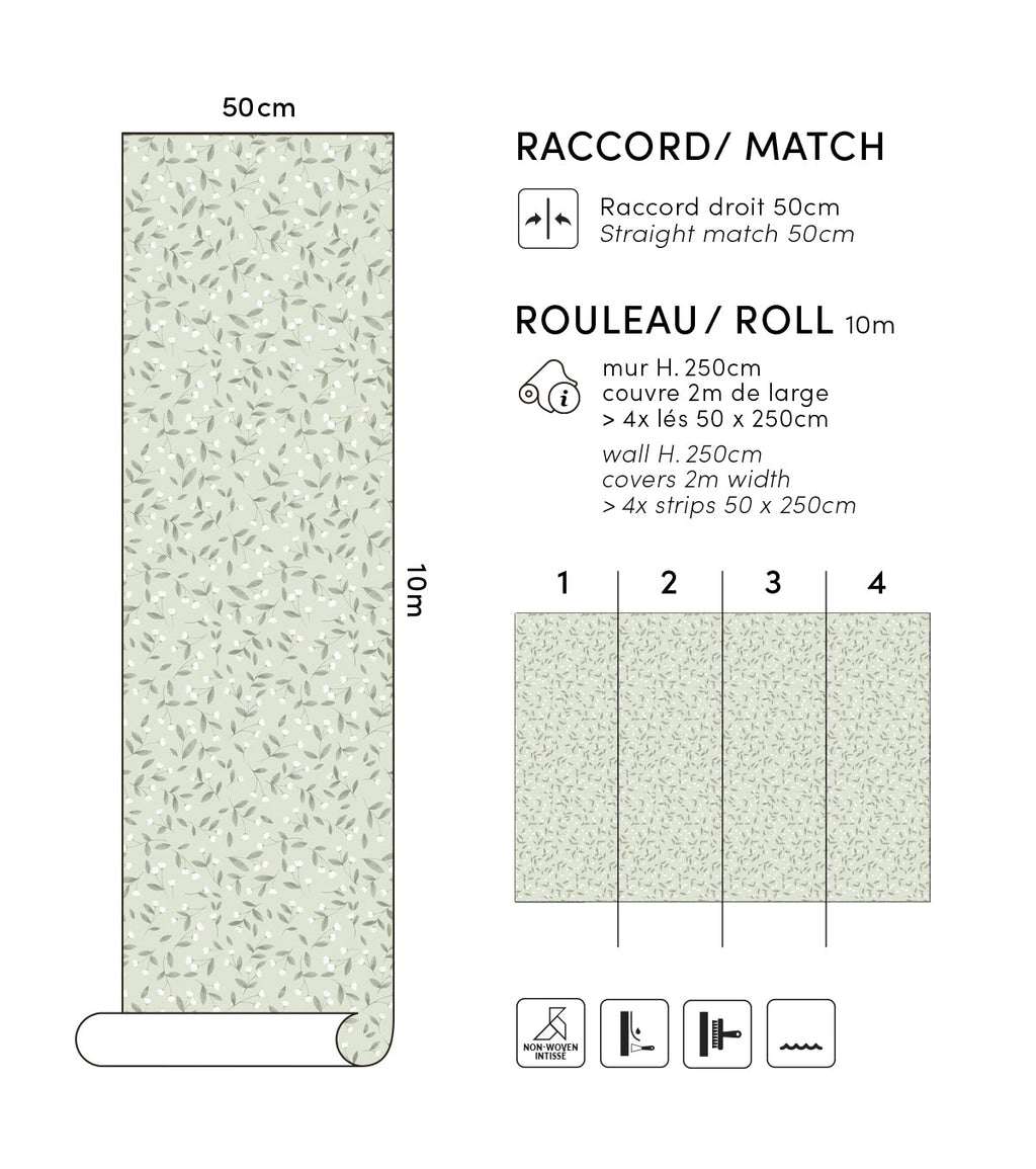 EDEN - Papier peint enfant - Jolis bourgeons