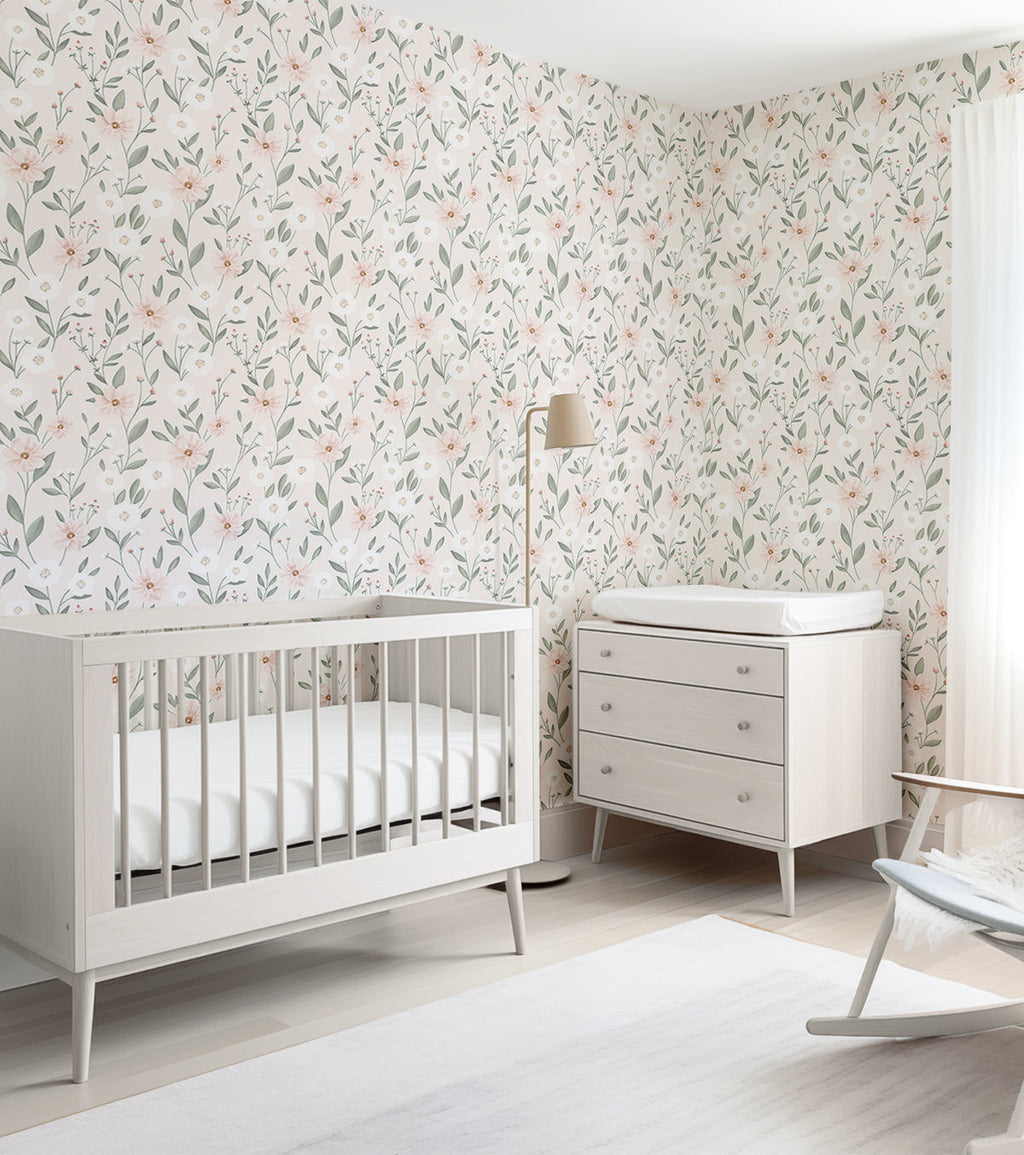 EDEN - Papier peint enfant - Éclosion florale