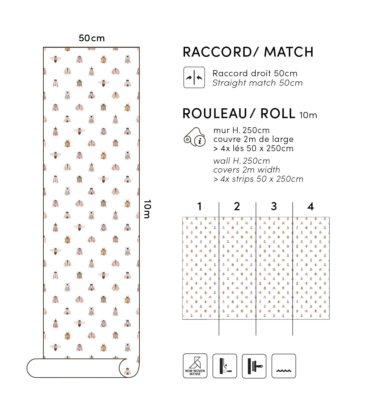 COCCINELLA - Papier peint enfant - Jolis insectes