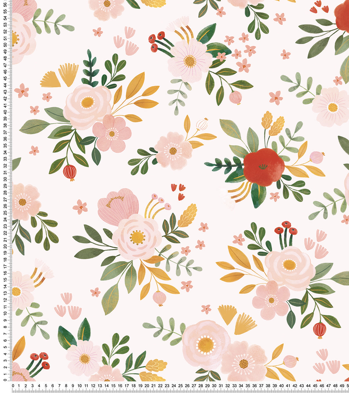 ALYSSE - Papier peint floral et oiseaux