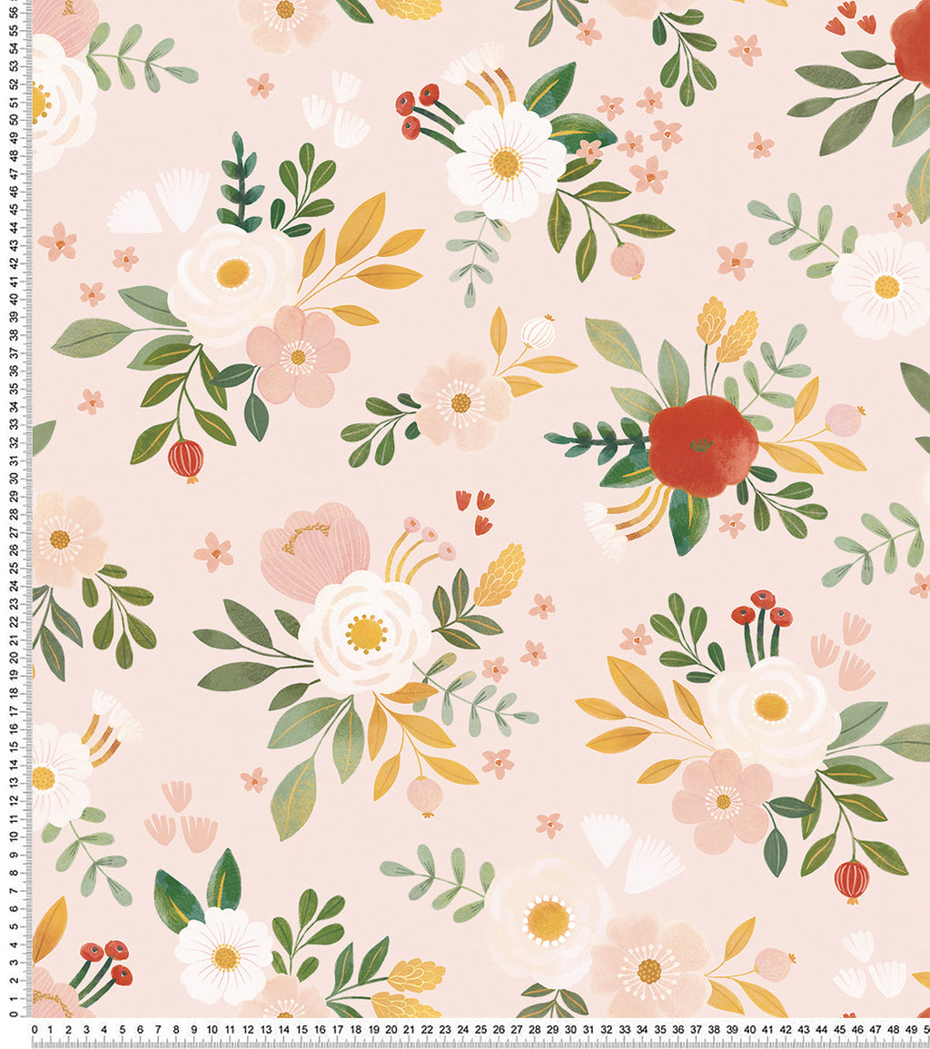 ALYSSE - Papier peint floral et oiseaux