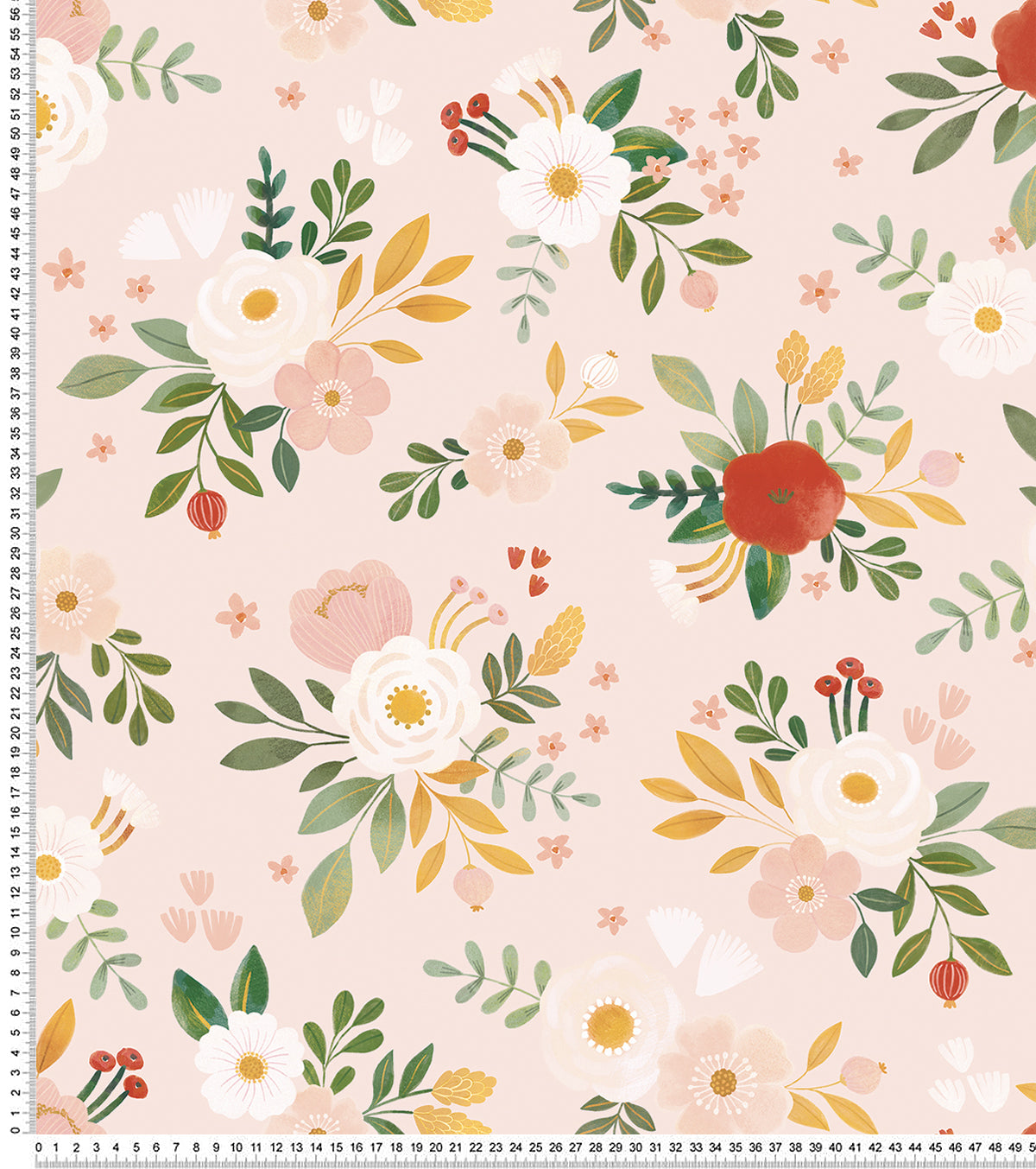 ALYSSE - Papier peint floral et oiseaux
