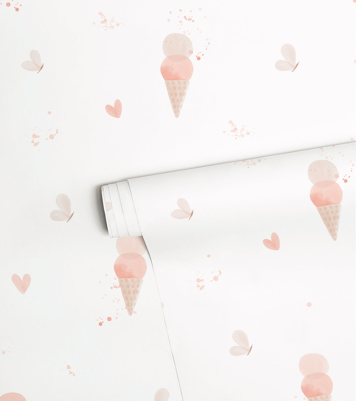 CHERRY CHERIE – Papier peint glaces et papillons, love