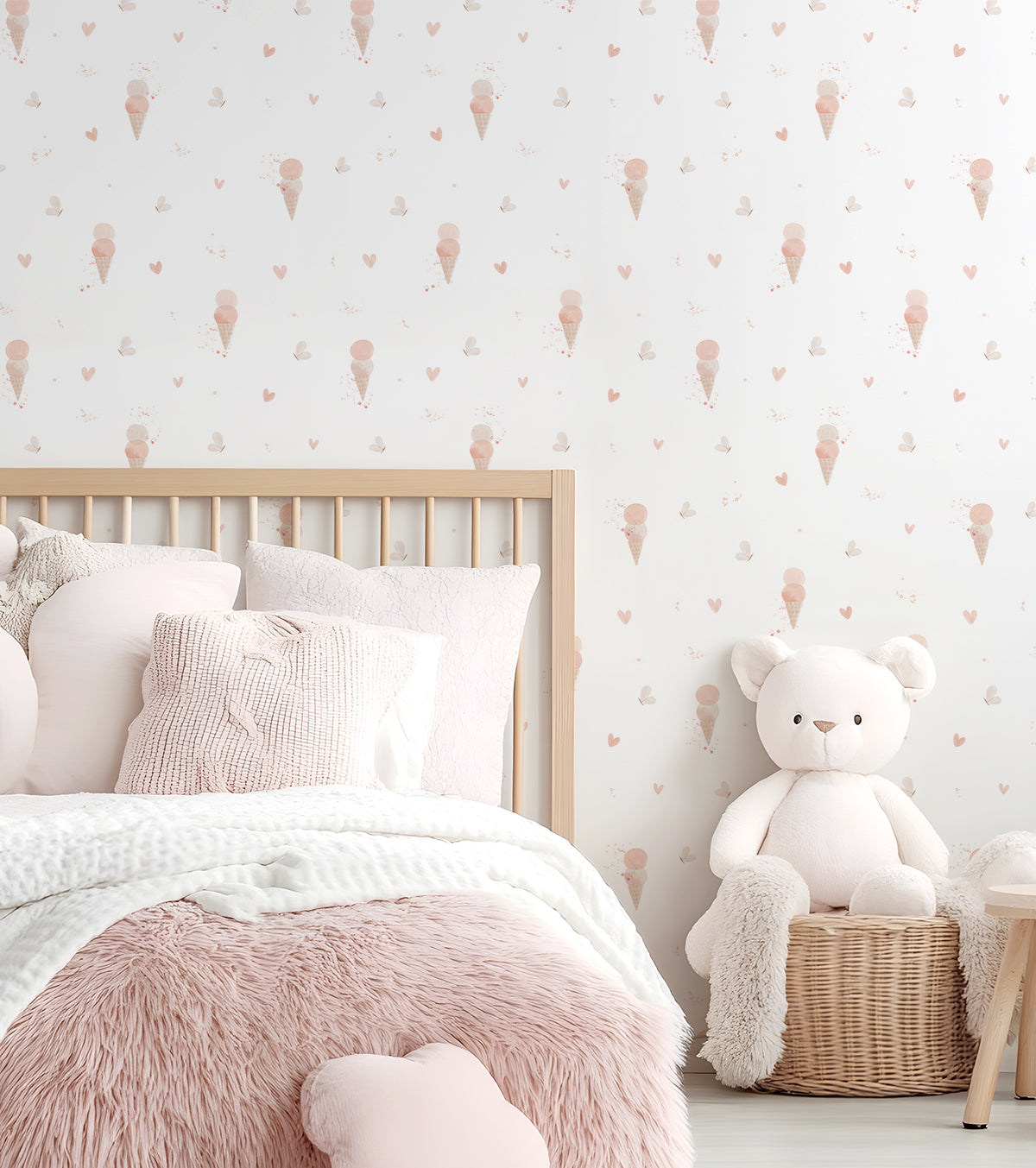 CHERRY CHERIE – Papier peint glaces et papillons, love