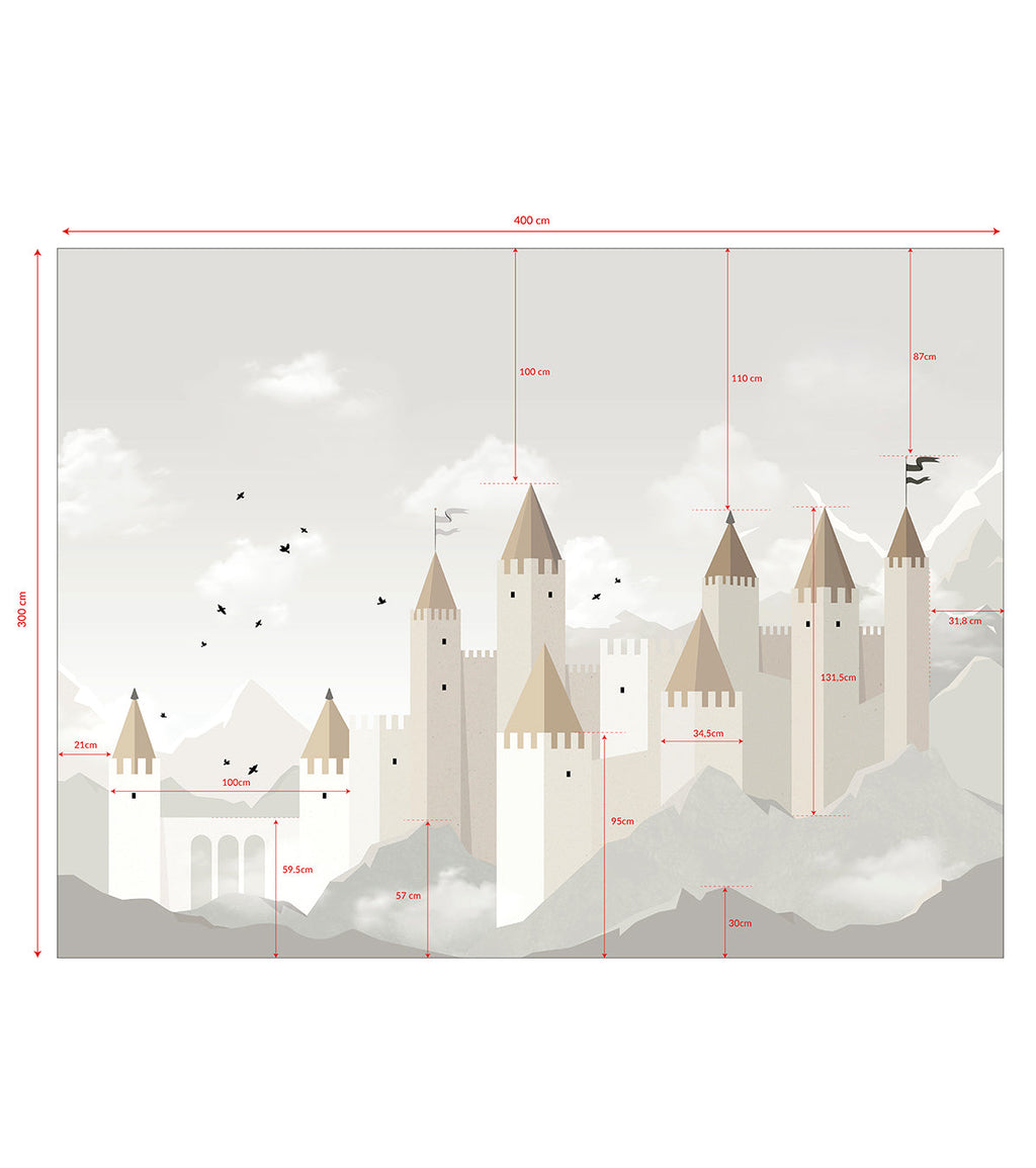 ARUNDEL - Papier peint panoramique château