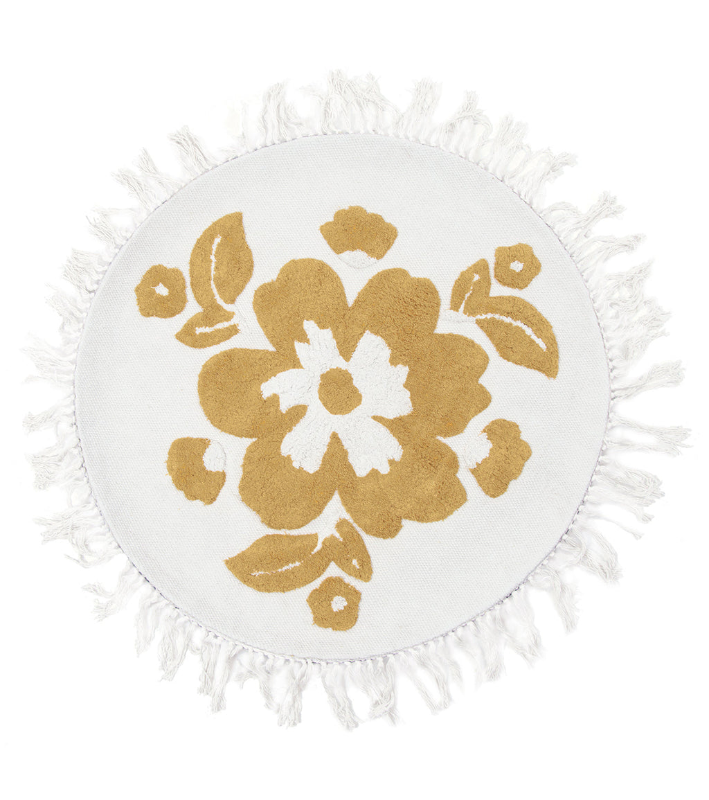 CAPUCINE - Tapis enfant - Fleurs à frange