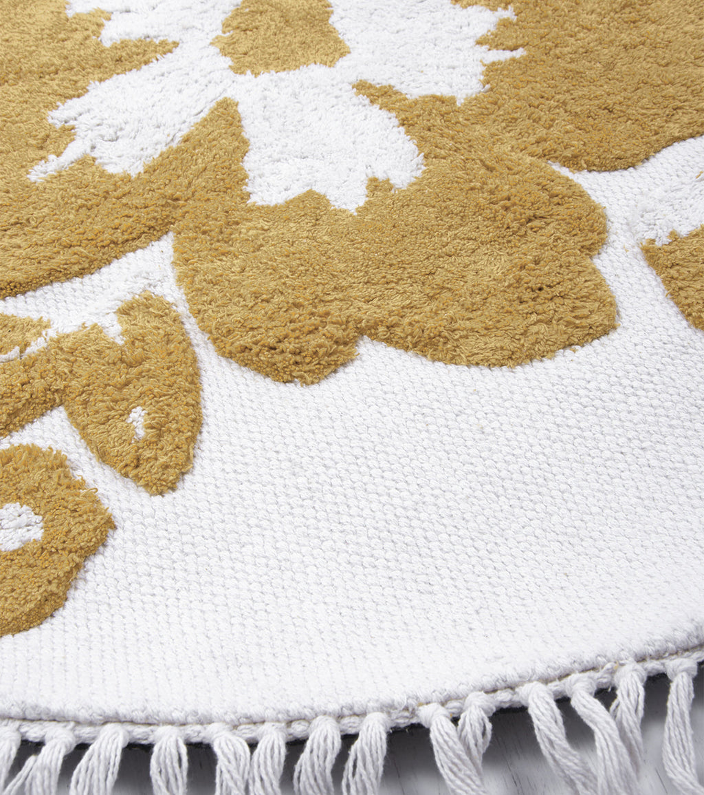 CAPUCINE - Tapis enfant - Fleurs à frange