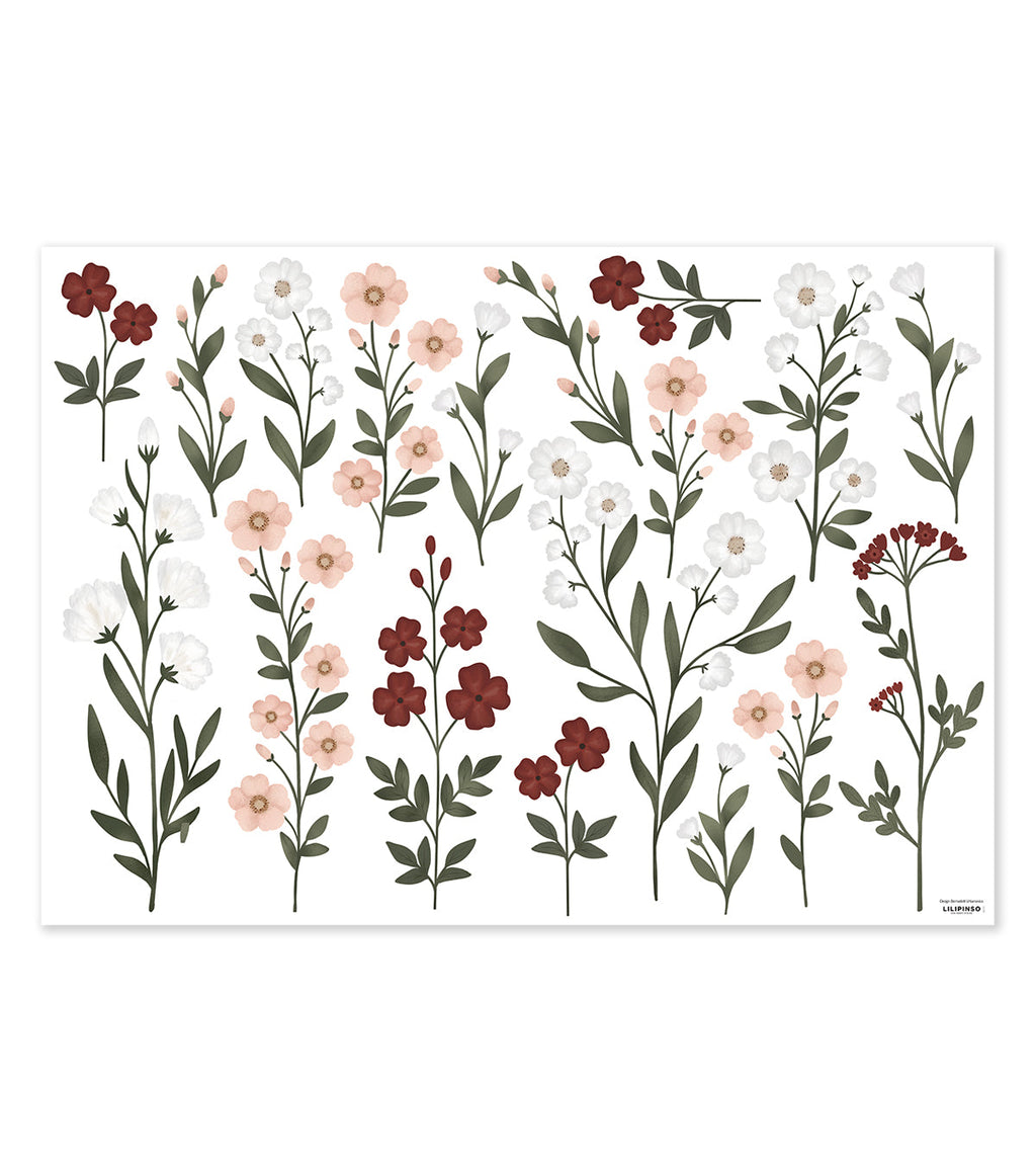 EDEN - Stickers muraux - Grandes fleurs